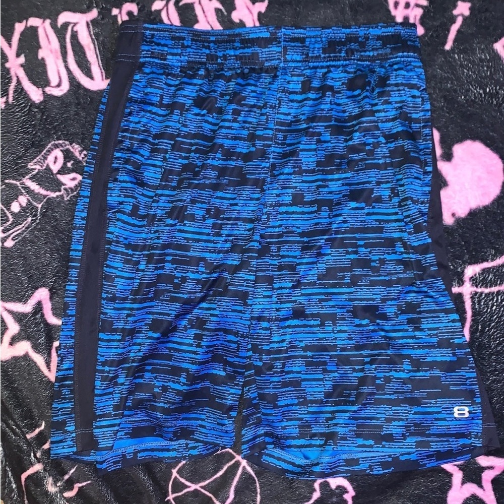 Layer 8 Blue & Black Basketball Shorts